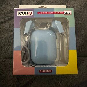 ICON Q Q77 Wireless Earbuds – Bluetooth iPhone & Android – NEW